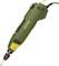 Electric hand tool with a green casing and black cable. Suitable for precise grinding and milling work.