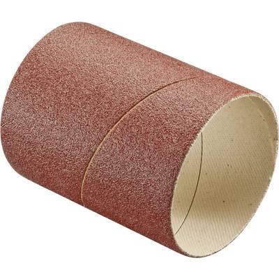 A vacant cardboard tube with a sandpaper-like surface, slightly angled, against a neutral background.