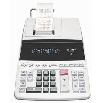 Sharp EL-2607PG Calculator with built-in printer White Display (digits): 12 mains-powered (W x H x D) 221 x 78 x 327 mm-1