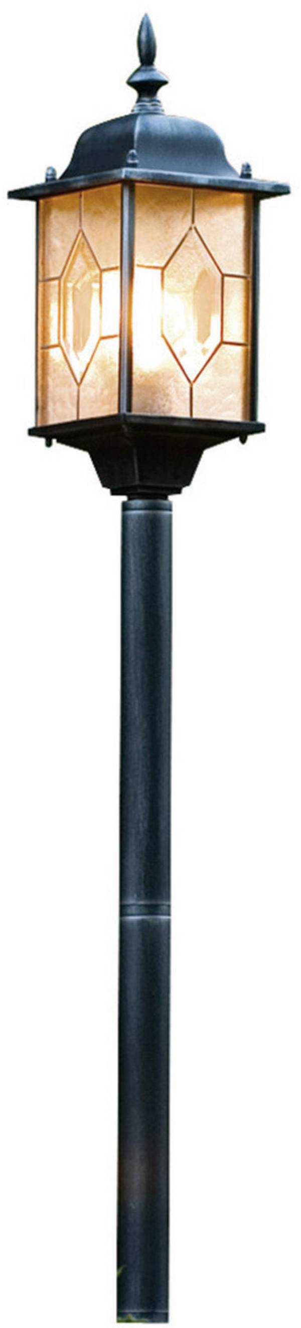 Konstsmide 7245-759 Milano Outdoor free standing light Energy-saving bulb E-27 75 W Black, Silver