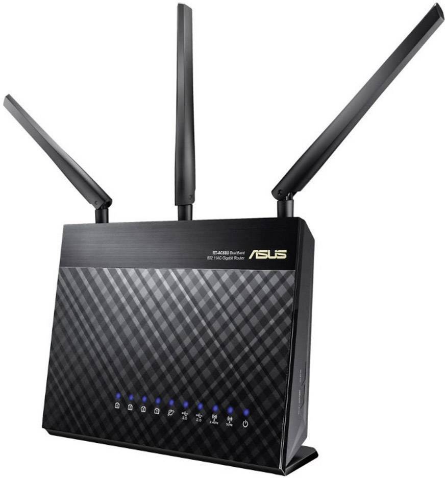 Asus RT-AC68U Wi-Fi router 2.4 GHz, 5 GHz 1.9 Gbps
