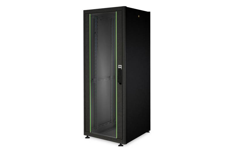 Digitus DN-19 32U-6/6-DB 19" server rack cabinet (W x H x D) 600 x 1590 x 600 mm 32 U Black, Black (RAL 9005)-1