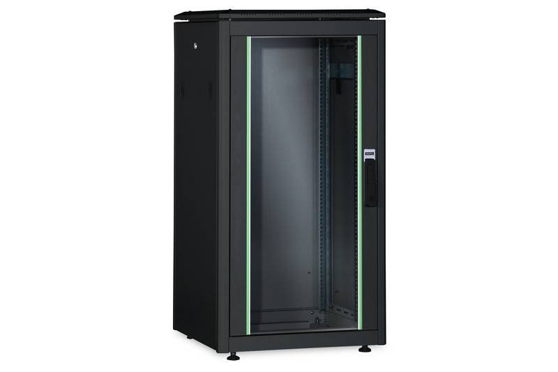 Digitus DN-19 26U-8/8-B-1 19" server rack cabinet (W x H x D) 800 x 1342 x 800 mm 26 U Black, Black (RAL 9005)-1