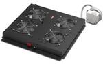 Roof fan unit for unique network and dynamic basic, 4 fan, thermostat, switch, 552 m³/h, color black (RAL 9005)