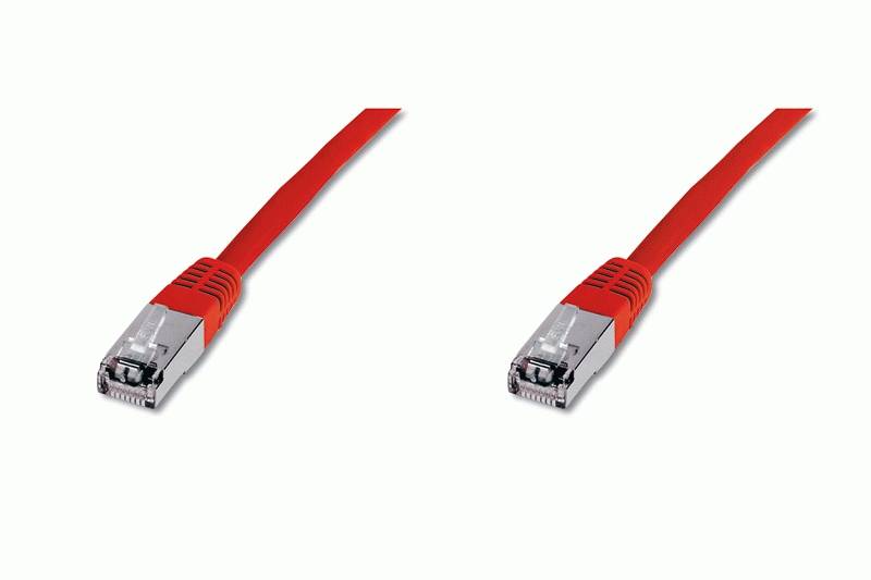 Digitus DK-1531-030/R RJ45 Network cable, patch cable CAT 5e SF/UTP 3.00 m Red 1 pc(s)-1