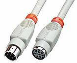 LINDY Series Cable extension [1x Mini DIN plug - 1x Mini DIN socket] 2.00 m Grey-3