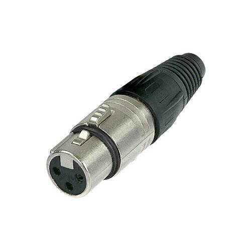 Neutrik NC3FX XLR connector Socket, straight Number of pins: 3 Silver 1 pc(s)-2