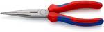 Bent-nose pliers with cutter