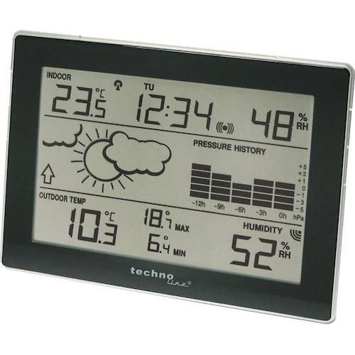 Techno Line WS 9274 Wireless digital weather station Forecasts for 12 to 24 hours Max. number of sensors 1-1