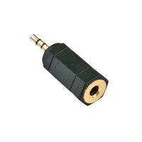 LINDY 35622 Lindy Jack Audio/phono Adapter [1x Jack plug 2.5 mm - 1x Jack socket 3.5 mm] Black-2
