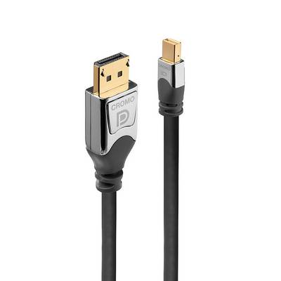 LINDY Mini DisplayPort / DisplayPort Adapter cable Mini DisplayPort plug, DisplayPort plug 2.00 m Grey 36312 DisplayPort-1