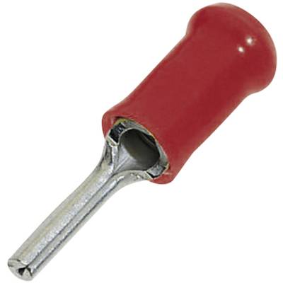 TE Connectivity 165142 Pin terminal  0.205 mm² 1.60 mm² Partially insulated Red 1 pc(s) 