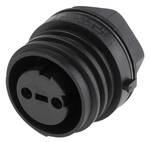 Bulgin PX0931/02/S - 2 Pole IP68 Socket Connector, 900 Series Buccaneer, Panel Mount, 32A