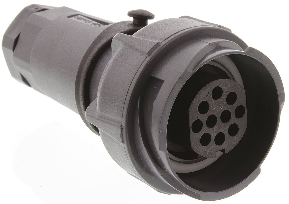 Bulgin PXP7011/10S/CR/0911 DIN connector Connector, straight Total number of pins: 10 Series (round connectors): Buccane-2