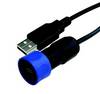 Bulgin USB cable USB 2.0 USB-A plug, USB Micro-B plug 5.00 m Black, Blue PXP4040/B/5M00