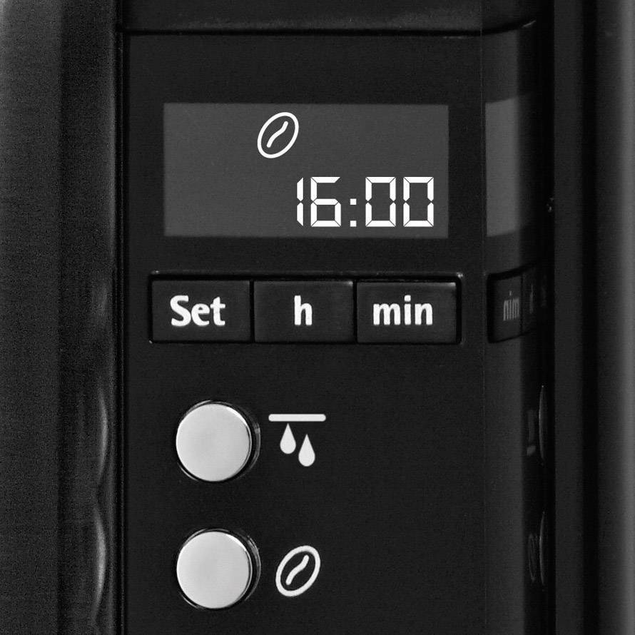 Coffee maker WMF LINEO Kaffeemaschine Thermo Stainless steel, Black Cup volume=10 Thermal jug