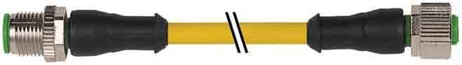 Murrelektronik 7000-40041-2250150 Sensor/actuator connector (pre-fab) M12 x 1 Plug, straight, Socket, straight 1.50 m 1 -0