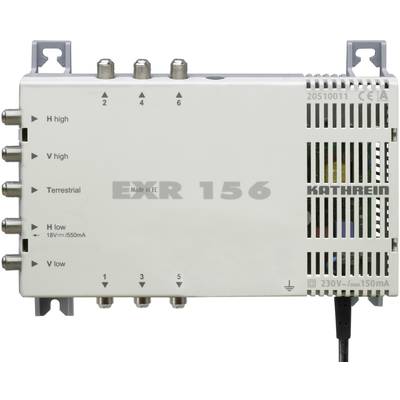 Kathrein EXR 156 SAT multiswitch Inputs (multiswitches): 5 (4 SAT/1 terrestrial) No. of participants: 6