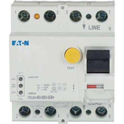 Eaton 167881 FRCDM-40/4/003-G/B+ RCCB (AC/DC sensitive)     4-pin 40 A 0.03 A 240 V, 415 V