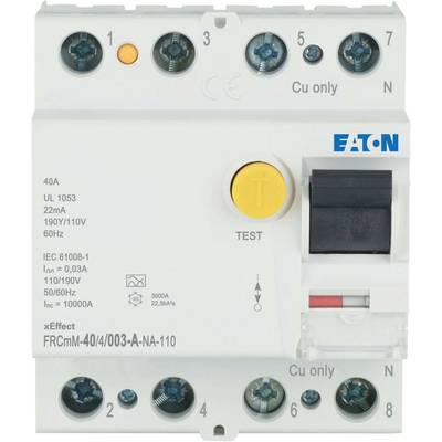 Eaton Y7-167700 FRCMM-40/4/003-A-NA-110 RCCB 3-phase A    40 A 0.003 A 