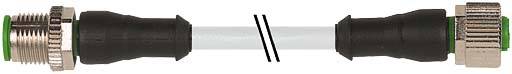 Murrelektronik 7000-40041-2250030 Sensor/actuator connector (pre-fab) M12 x 1 Plug, straight, Socket, straight 0.30 m 1 -0