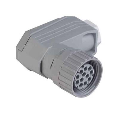 Hirschmann 932 632-106-1 Mains connector N Socket, right angle Total number of pins: 11 + PE 5 A Grey 1 pc(s) 