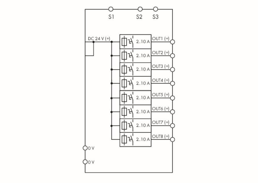 Regul 2 схема подключения WAGO EPSITRON ® 787-1668 RCCB 24 V DC 10 A 240 W No. of outputs:8 x Content 1 pc