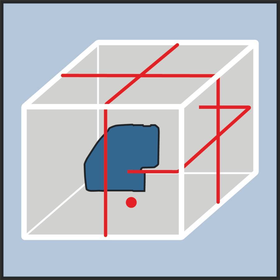 Bosch Professional GLL 3-50 Multi-line laser Self-levelling Range (max.): 10 m-1