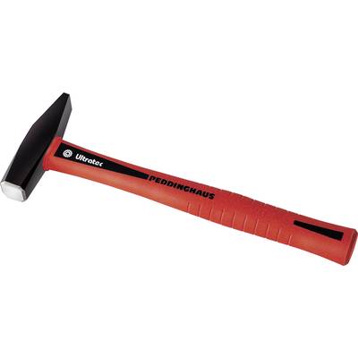 A red hammer with 'Peddinghaus' written on the handle and 'Ultratec' on the head. The hammer has a black front face.