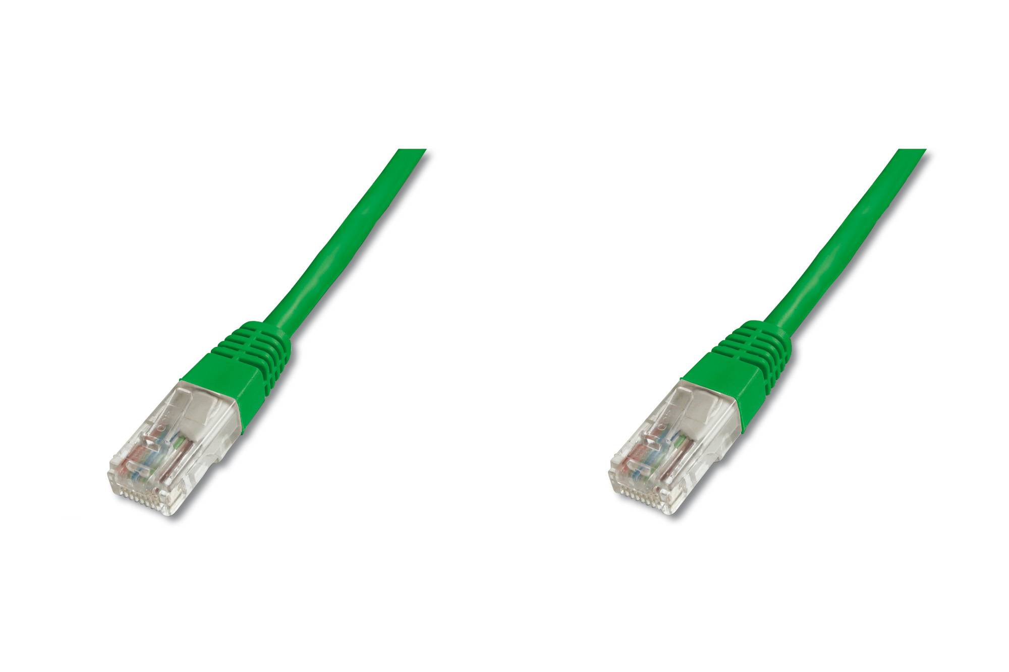 Digitus DK-1511-100/G RJ45 Network cable, patch cable CAT 5e U/UTP 10.00 m Green 1 pc(s)-1