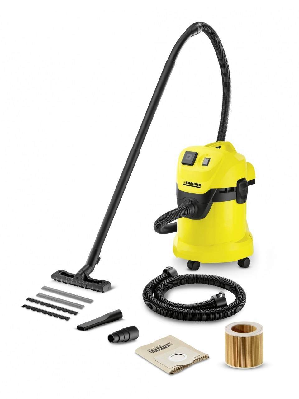 Kärcher Home & Garden WD 3 P Extension Kit 1.629-885.0 Wet/dry vacuum cleaner 1000 W 17 l-1