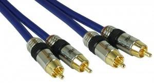 inLine Jack Cinch Cable [2x RCA plug (phono) - 2x RCA plug (phono)] 25 m Blue-1