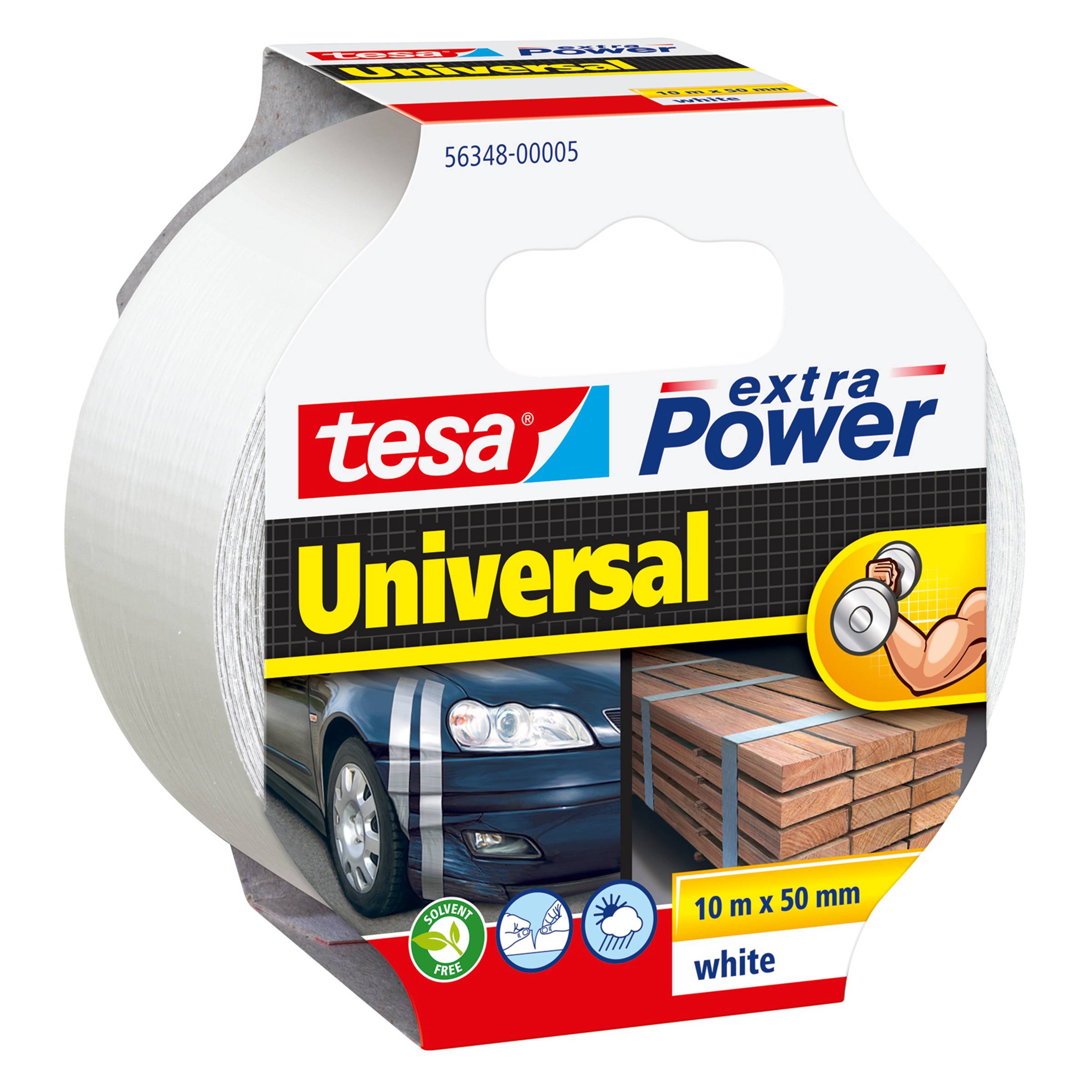 tesa UNIVERSAL 563480000505 Cloth tape tesa® extra Power White (L x W