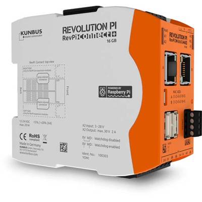 Revolution Pi by Kunbus RevPi Connect+ 16GB PR100303 PLC add-on module 24 V