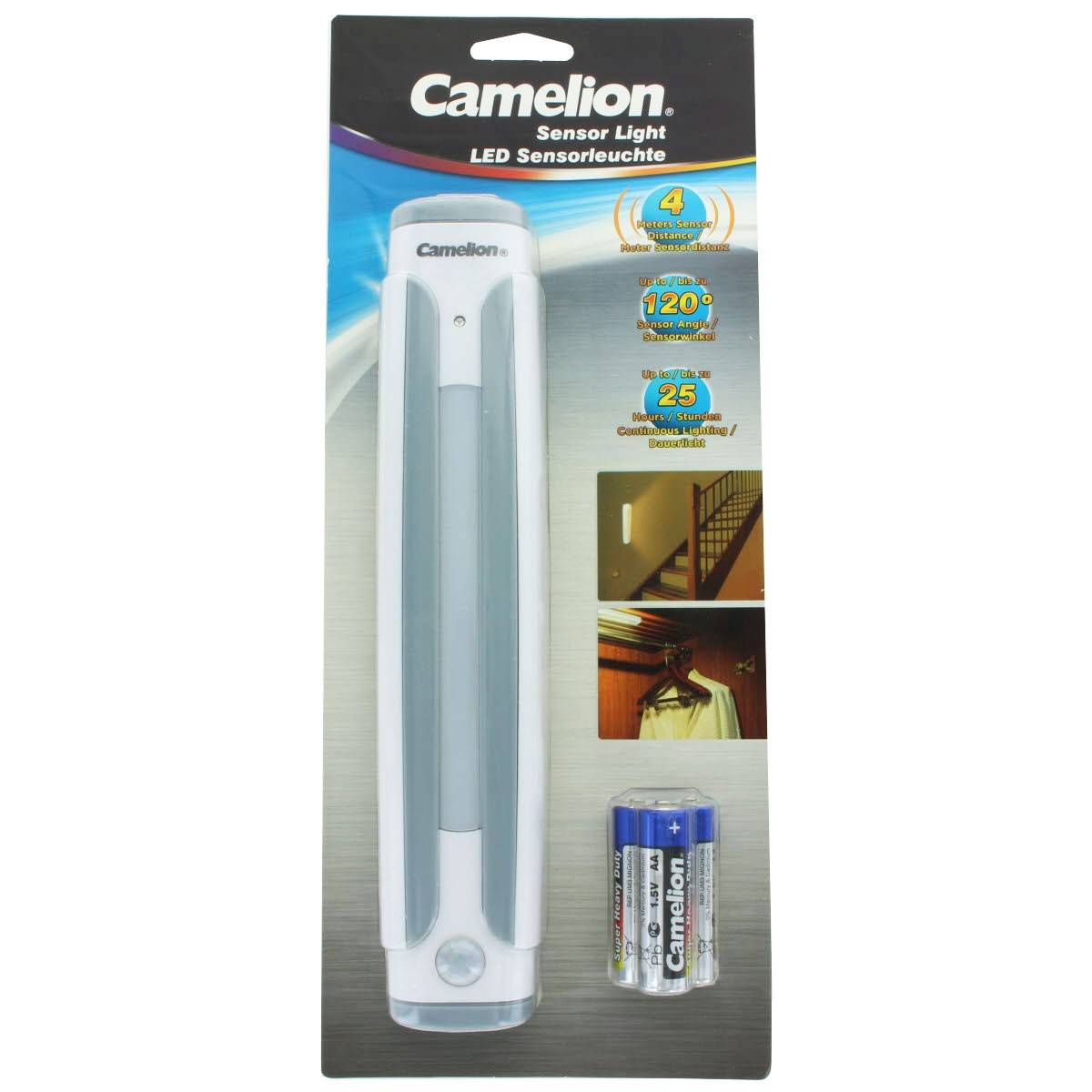 Camelion 30200050 Sensor-Light SL7018 LED (monochrome) Camping light 25 lm battery-powered 123 g White, Grey-3