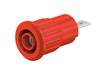 Stäubli SEB4-F/A Safety jack socket Socket, built-in Pin diameter: 4 mm Red 1 pc(s) Piece