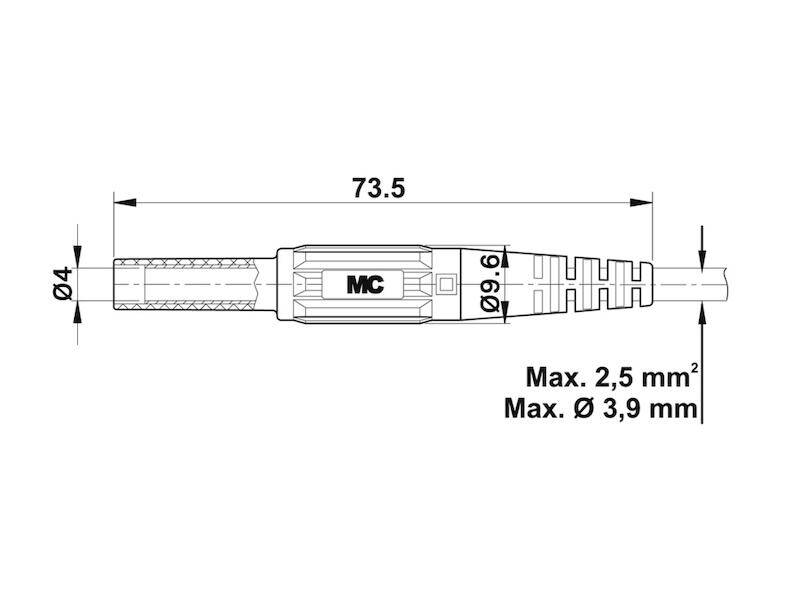 Jack socket Socket, straight Pin diameter: 4 mm Blue Stäubli XK-410 1 pc(s)-3