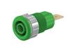 Stäubli SLB4-F6,3 Safety jack socket Socket, built-in Pin diameter: 4 mm Green 1 pc(s) Piece