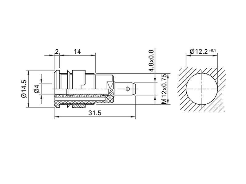 Safety jack socket Socket, built-in White Stäubli SLB4-F6,3 1 pc(s)-2