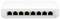 'Eight-port switch with LED indicators, showing link and data transmission status.'