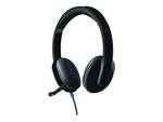 Logitech H540 PC On-ear headset Corded (1075100) Stereo Black Microphone noise cancelling