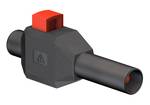 Stäubli SKLS4 Jack plug Plug, straight Pin diameter: 4 mm Black 1 pc(s)