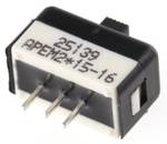 APEM 25139NAH Slide switch 250 V AC 2 A 1 x On/Off/On 1 pc(s)