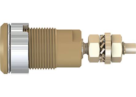 Stäubli SLB4-G Safety jack socket Socket, built-in Brown 1 pc(s)-1