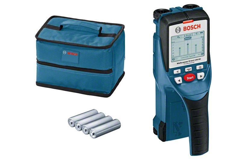 Bosch Professional Detector D-TECT 150 SV 0601010008 Locating depth (max.) 150 mm Suitable for Wood, Ferrous metal, Non--1