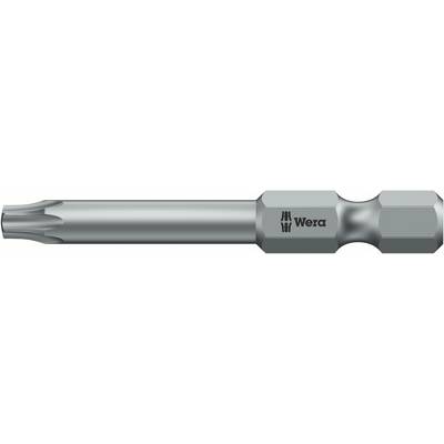 Bit attachment with Torx profile, made of metal. The surface is glossy. The logo of a tool manufacturer is visible on the side.