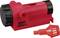 Red feed pump with two nozzles and black-and-white 'KWB' logo. Inscription 'COMPACTA P57'. Includes red intake filter.