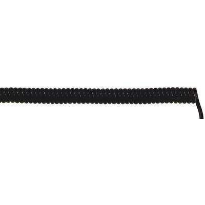 LAPP 73220258 Spiral cable UNITRONIC® SPIRAL 1200 mm / 1600 mm 5 x 0.25 mm² Black 1 pc(s)