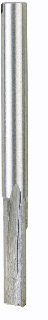 Metal drill bit, cylindrical in shape, with a tapered cutting edge, suitable for machining metals.