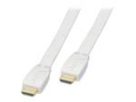 1.3/1.4 Lindy HDMI premium flat cable white high-quality cable